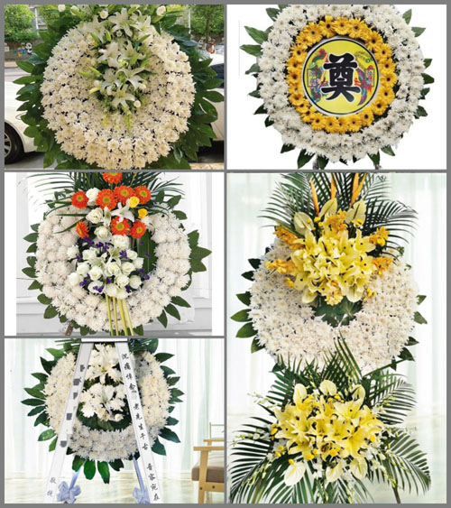 广东广州市花都区赤坭镇白坭村花圈速递